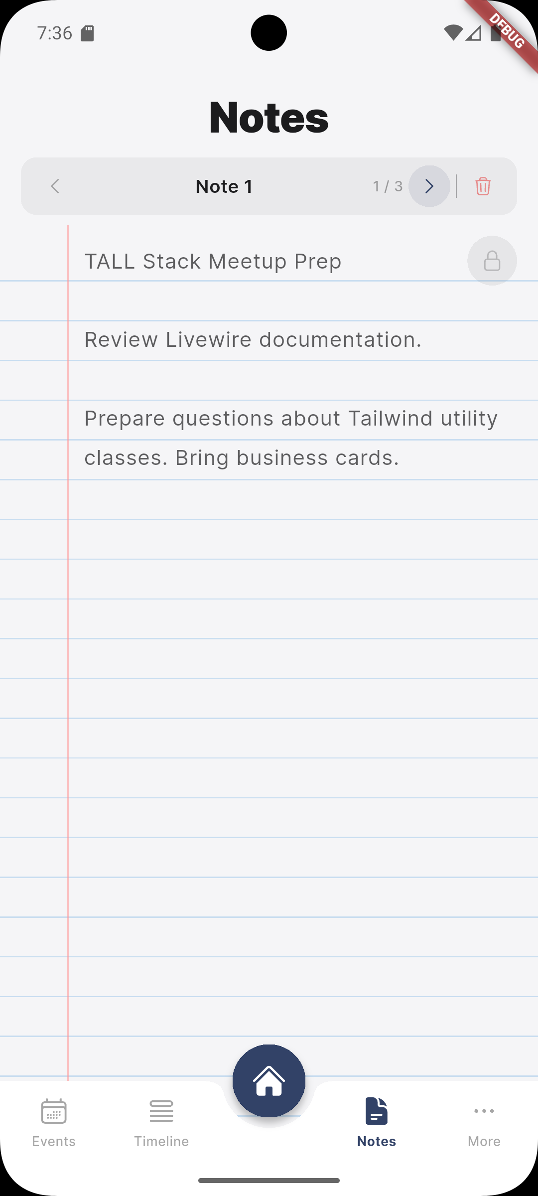 Notes View